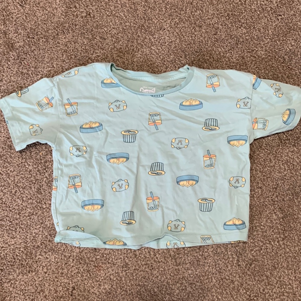 This is a Disney and Pixar turning red cropped shirt